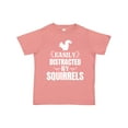 thumbnail image 1 of Inktastic Easily Distracted by Squirrels Boys or Girls Toddler T-Shirt, 1 of 5