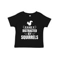 thumbnail image 1 of Inktastic Easily Distracted by Squirrels Boys or Girls Toddler T-Shirt, 1 of 5