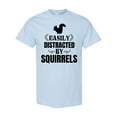 thumbnail image 1 of Inktastic Easily Distracted by Squirrels T-Shirt, 1 of 5