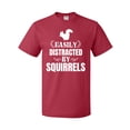 thumbnail image 1 of Inktastic Easily Distracted by Squirrels T-Shirt, 1 of 5