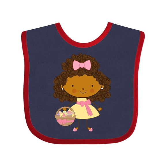 Inktastic Easter African American Girl Girls Baby Bib