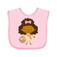 thumbnail image 1 of Inktastic Easter African American Girl Girls Baby Bib, 1 of 4