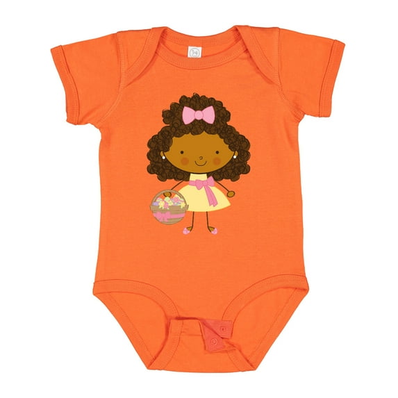 Inktastic Easter African American Girl Girls Baby Bodysuit