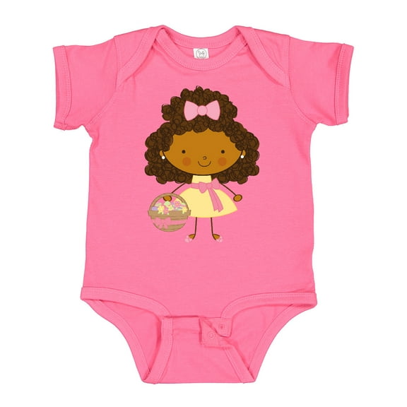 Inktastic Easter African American Girl Girls Baby Bodysuit