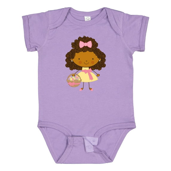 Inktastic Easter African American Girl Girls Baby Bodysuit