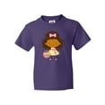 thumbnail image 1 of Inktastic Easter African American Girl Youth T-Shirt, 1 of 5