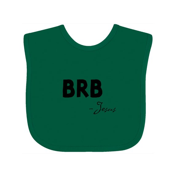 Inktastic Easter BRB Jesus Boys or Girls Baby Bib