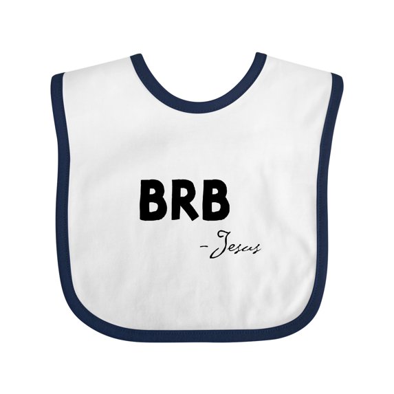 Inktastic Easter BRB Jesus Boys or Girls Baby Bib