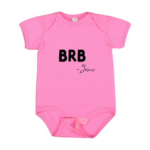 Inktastic Easter BRB Jesus Boys or Girls Baby Bodysuit