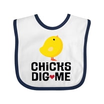 Inktastic Easter Baby Boy Chicks Dig Me Boys Baby Bib