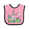 thumbnail image 1 of Inktastic Easter Bilby with Eggs and Flowers Boys or Girls Baby Bib, 1 of 4