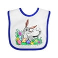 thumbnail image 1 of Inktastic Easter Bilby with Eggs and Flowers Boys or Girls Baby Bib, 1 of 4