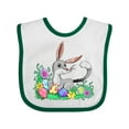 thumbnail image 1 of Inktastic Easter Bilby with Eggs and Flowers Boys or Girls Baby Bib, 1 of 4