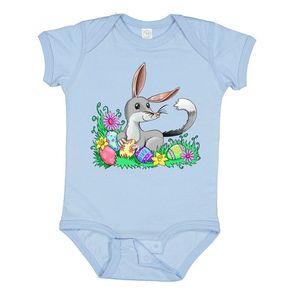Inktastic Easter Bilby with Eggs and Flowers Boys or Girls Baby Bodysuit