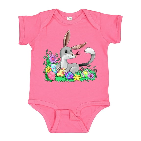 Inktastic Easter Bilby with Eggs and Flowers Boys or Girls Baby Bodysuit