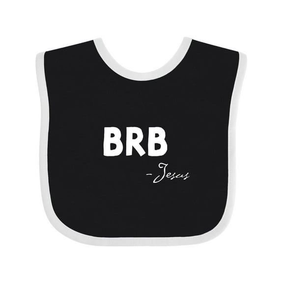 Inktastic Easter Brb Jesus Boys or Girls Baby Bib