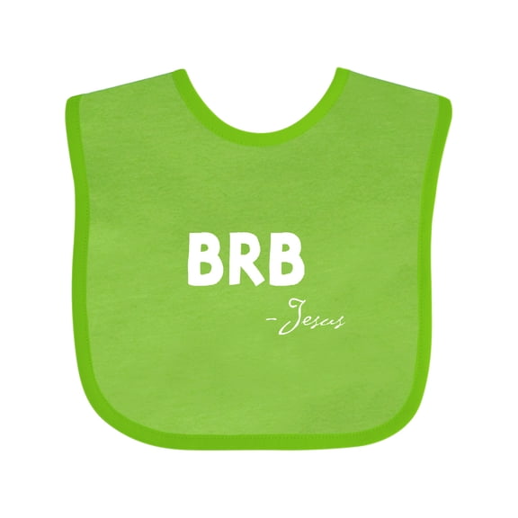Inktastic Easter Brb Jesus Boys or Girls Baby Bib