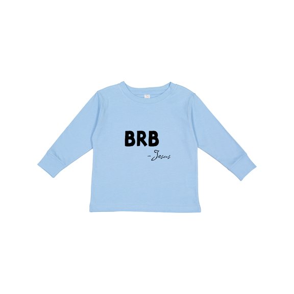 Inktastic Easter Brb Jesus Boys or Girls Long Sleeve Toddler T-Shirt