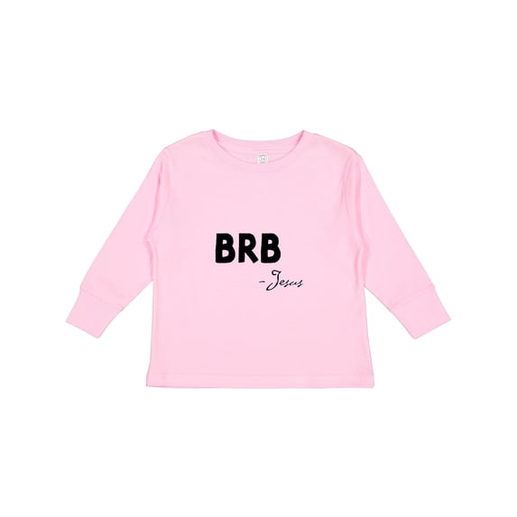 Inktastic Easter Brb Jesus Boys or Girls Long Sleeve Toddler T-Shirt