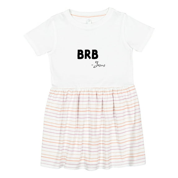 Inktastic Easter Brb Jesus Girls Toddler Dress