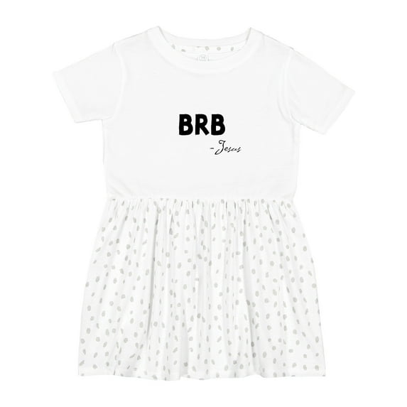 Inktastic Easter Brb Jesus Girls Toddler Dress