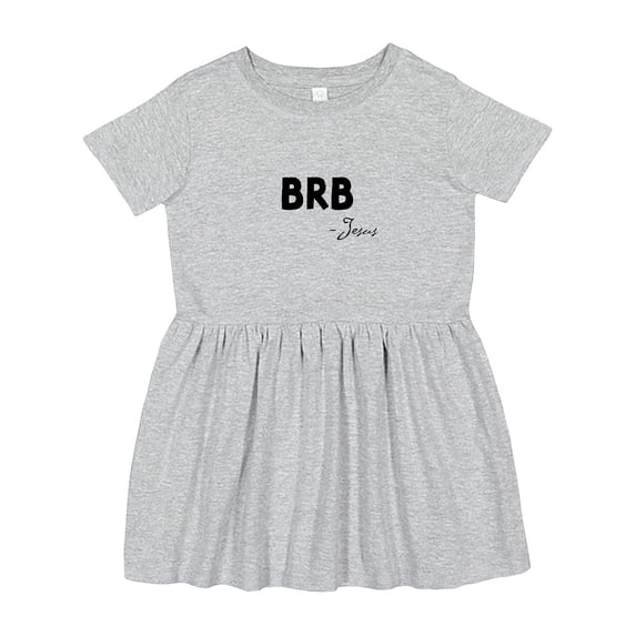 Inktastic Easter Brb Jesus Girls Toddler Dress