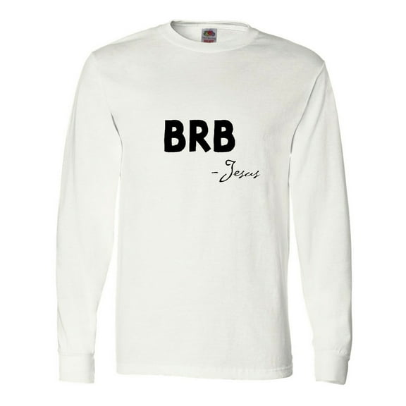 Inktastic Easter Brb Jesus Long Sleeve T-Shirt