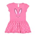 thumbnail image 1 of Inktastic Easter Bunny Girl Face Gift Baby Girl Dress, 1 of 4
