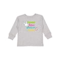 thumbnail image 1 of Inktastic Easter, Bunny Kisses Easter Wishes, Easter Eggs Boys or Girls Long Sleeve Toddler T-Shirt, 1 of 5