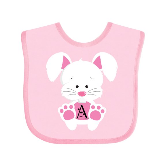 Inktastic Easter Bunny Letter a Monogram Boys or Girls Baby Bib
