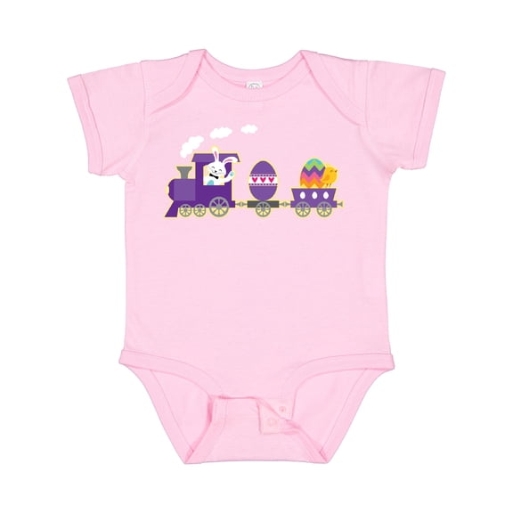 Inktastic Easter Bunny Rabbit Egg Train Boys or Girls Baby Bodysuit