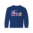 thumbnail image 1 of Inktastic Easter Bunny Rabbit Egg Train Long Sleeve Youth T-Shirt, 1 of 5