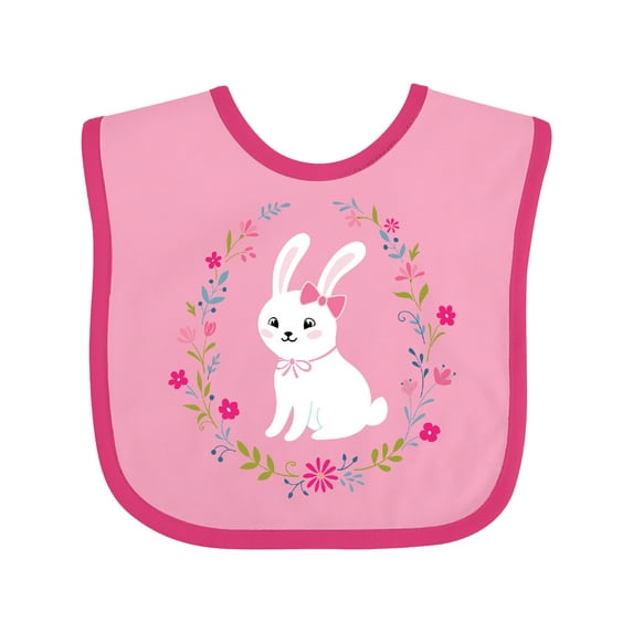 Inktastic Easter Bunny Rabbit Girls Baby Bib