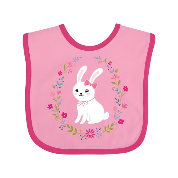 Inktastic Easter Bunny Rabbit Girls Baby Bib
