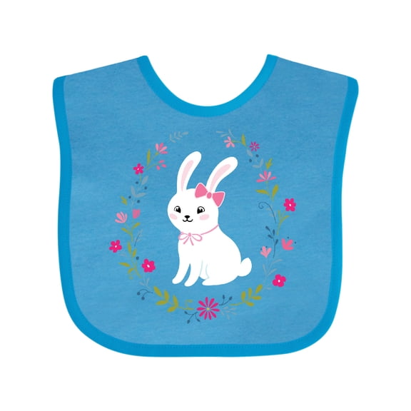 Inktastic Easter Bunny Rabbit Girls Baby Bib