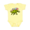 thumbnail image 1 of Inktastic Easter Bunny Stegosaurus with Eggs and Pink Ears Boys or Girls Baby Bodysuit, 1 of 5