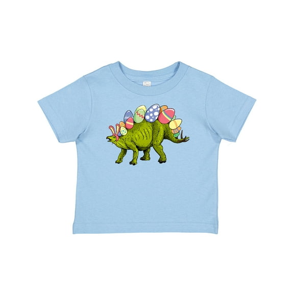 Inktastic Easter Bunny Stegosaurus with Eggs and Pink Ears Boys or Girls Baby T-Shirt