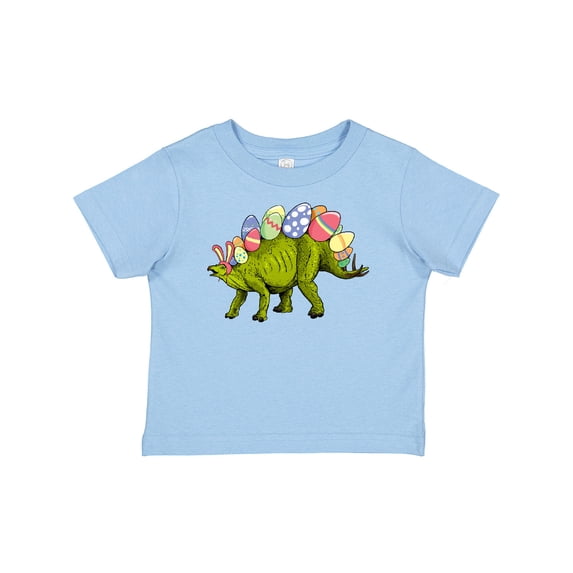 Inktastic Easter Bunny Stegosaurus with Eggs and Pink Ears Boys or Girls Baby T-Shirt