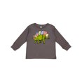 thumbnail image 1 of Inktastic Easter Bunny Stegosaurus with Eggs and Pink Ears Boys or Girls Long Sleeve Toddler T-Shirt, 1 of 5