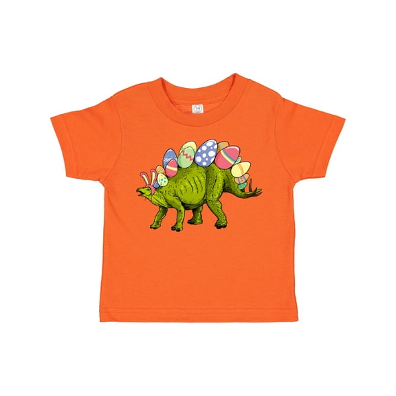 Inktastic Easter Bunny Stegosaurus with Eggs and Pink Ears Boys or Girls Toddler T-Shirt