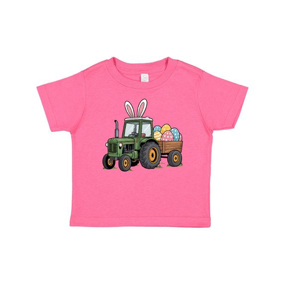 Inktastic Easter Bunny Tractor with Colorful Eggs Boys or Girls Baby T-Shirt