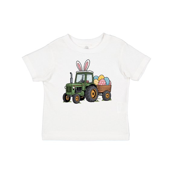 Inktastic Easter Bunny Tractor with Colorful Eggs Boys or Girls Baby T-Shirt