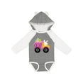 thumbnail image 1 of Inktastic Easter Bunny in Dump Truck Delivering Easter Eggs Boys or Girls Long Sleeve Baby Bodysuit, 1 of 5