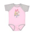 thumbnail image 1 of Inktastic Easter Bunny in Easter Basket with Eggs Gift Baby Girl Bodysuit, 1 of 4