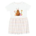thumbnail image 1 of Inktastic Easter Capybara with Eggs and Flowers Girls Toddler Dress, 1 of 5