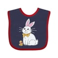 thumbnail image 1 of Inktastic Easter Cute Bunny and Chick Boys or Girls Baby Bib, 1 of 4