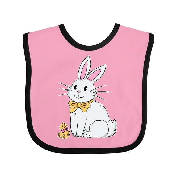 Inktastic Easter Cute Bunny and Chick Boys or Girls Baby Bib