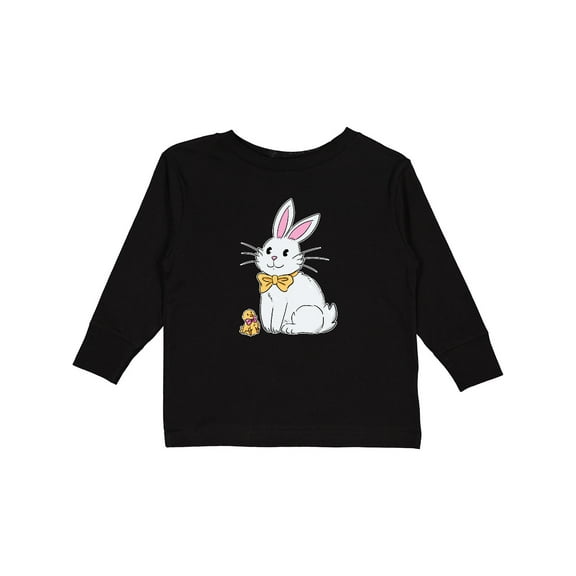 Inktastic Easter Cute Bunny and Chick Boys or Girls Long Sleeve Toddler T-Shirt
