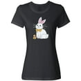 thumbnail image 1 of Inktastic Easter Cute Bunny and Chick Women's T-Shirt, 1 of 5
