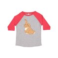 thumbnail image 1 of Inktastic Easter Cute Floppy Ear Brown Bunny Boys or Girls Toddler T-Shirt, 1 of 5